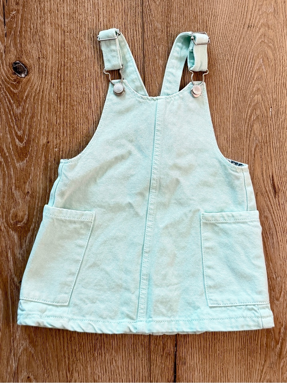 Zara Baby Mint Green Twill Jumper with Floral Lining - Size 12-18 months
